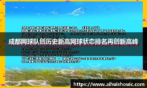 成都网球队创历史新高网球状态排名再创新高峰